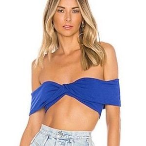 Revolve Superdown blue top